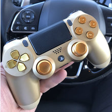 Load image into Gallery viewer, Custom Gold Analogue Controller Bullet Buttons Chrome D-pad For PS4