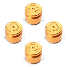 Load image into Gallery viewer, Custom Gold Analogue Controller Bullet Buttons Chrome D-pad For PS4