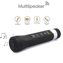 Load image into Gallery viewer, Cycling Multi-function Music Torch Portable Bluetooth Speaker, Charger, Power Bank, Flashlight